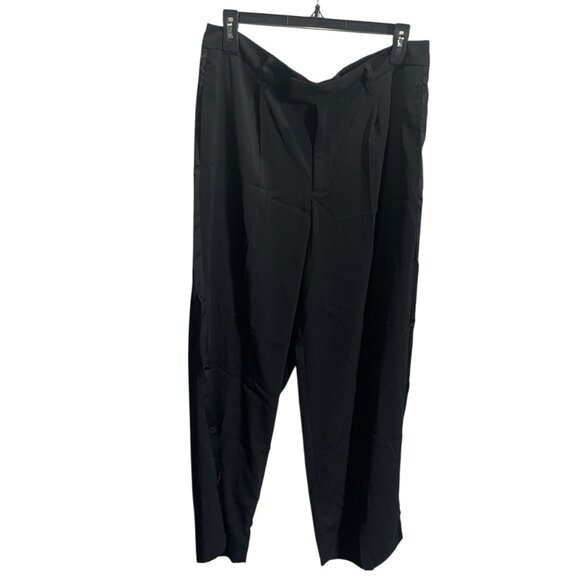 A New Day Womens Black Wide Leg Pants Size 12 Recycled Polyester Durable Lightwe - Picture 1 of 5